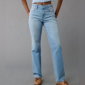 AE Super High-Rise Straight Jeans
